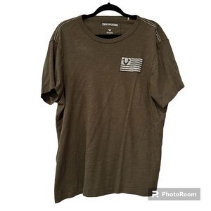 True Religion Stacked Logo Tee L